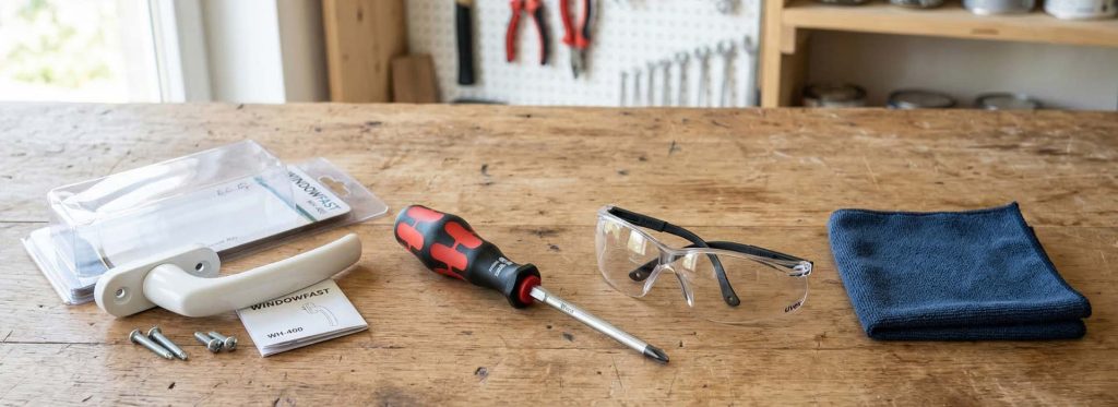 herramienta para cambiar manillas ventanas pvc